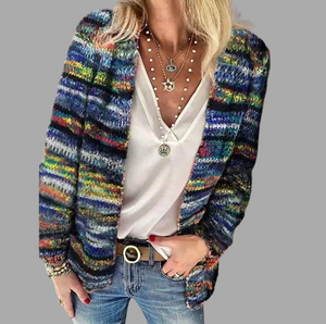 Women's Stylish Relaxed Fit Open-Front Cardigan