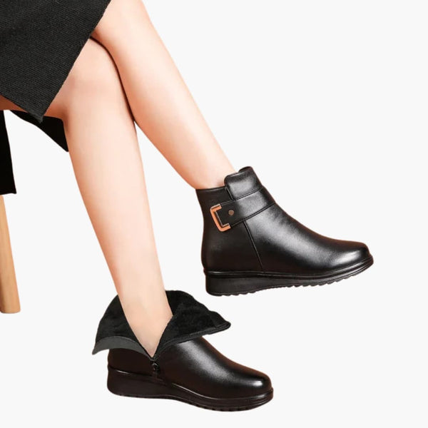 Botines de mujer con cremallera lateral