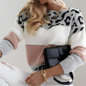 Stylish Leopard Print Sweater for Women