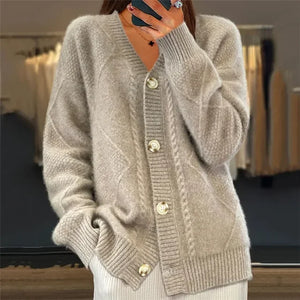 Soft Knit Button Cardigan Sweater for Women
