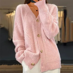 Soft Knit Button Cardigan Sweater for Women