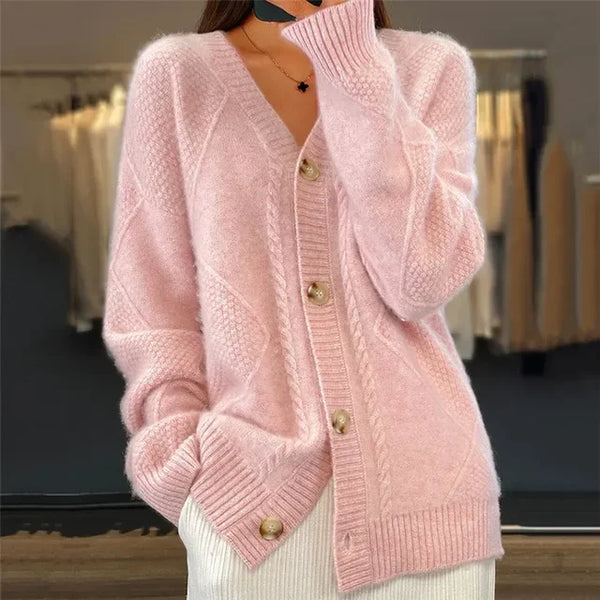 Soft Knit Button Cardigan Sweater for Women