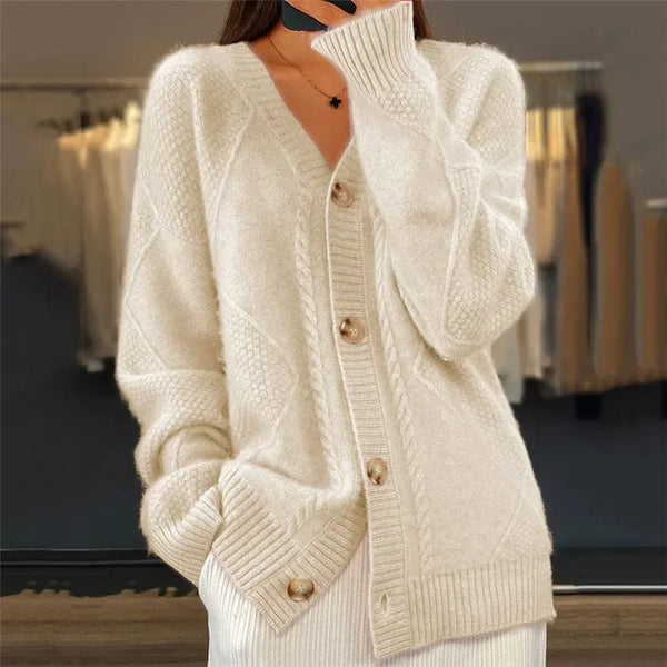 Soft Knit Button Cardigan Sweater for Women