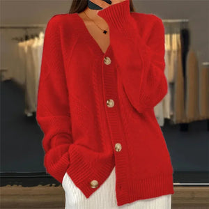 Soft Knit Button Cardigan Sweater for Women