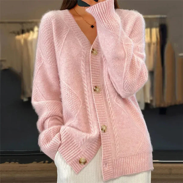 Soft Knit Button Cardigan Sweater for Women