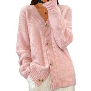 Soft Knit Button Cardigan Sweater for Women