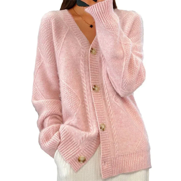 Soft Knit Button Cardigan Sweater for Women