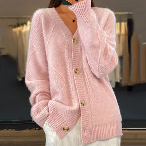 Soft Button-Front Women’s Cardigan