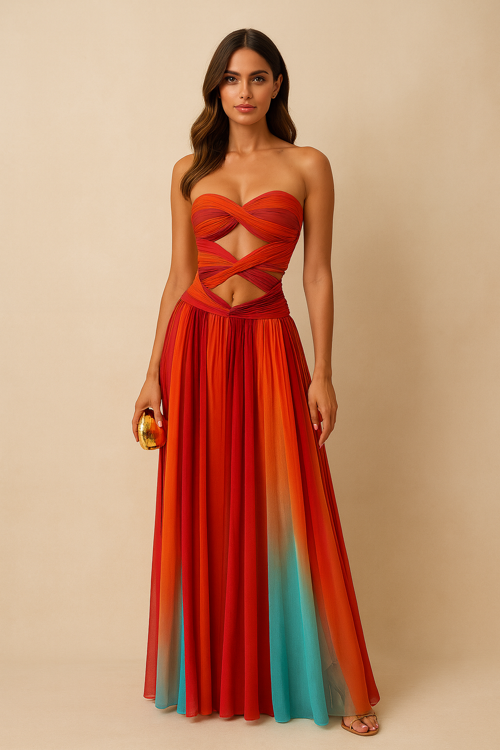 Laney | Strapless Maxi Dress