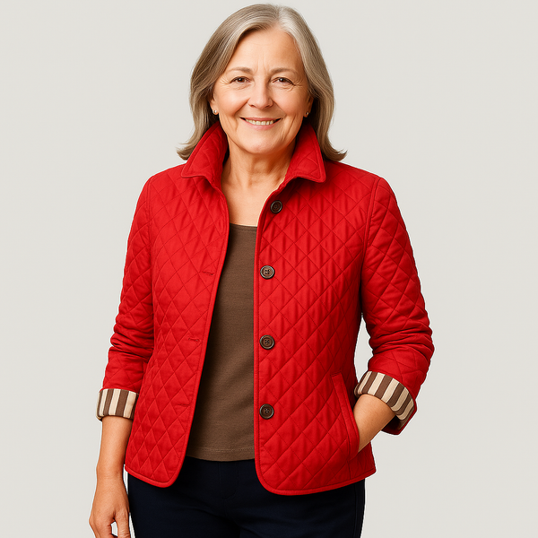 Chaqueta acolchada ligera para mujer con botones, para uso diario