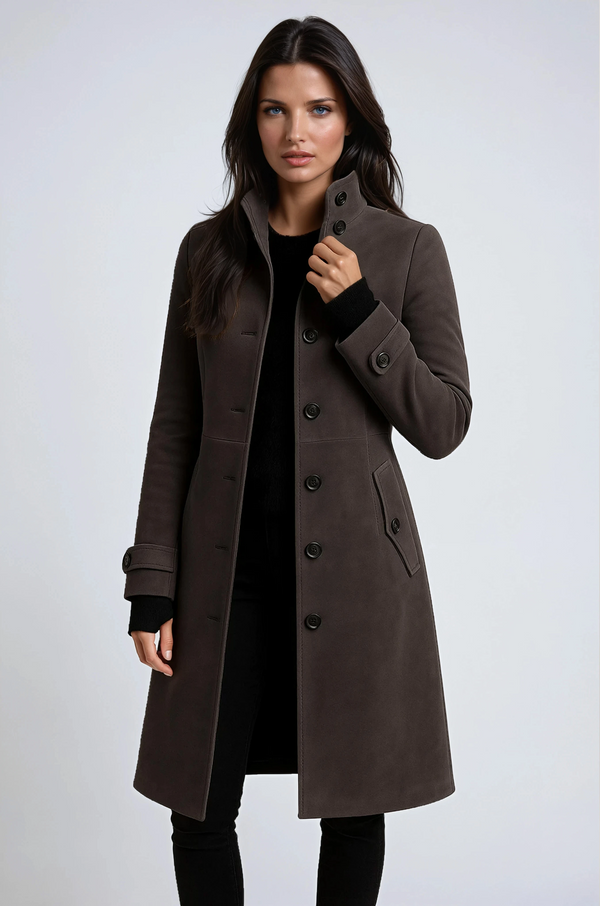 Women's Winter Trench Coat High Collar