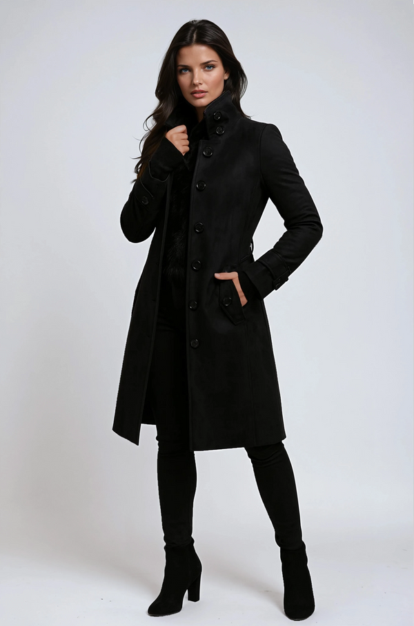 Women's Winter Trench Coat High Collar