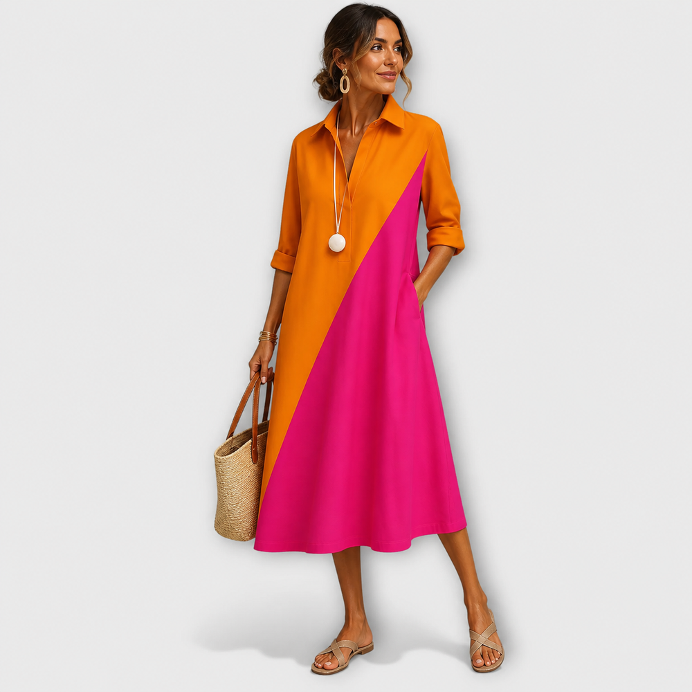 Women's Midi Dress - Versatile Day to Night