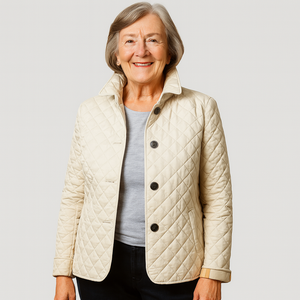 Chaqueta acolchada ligera para mujer con botones, para uso diario