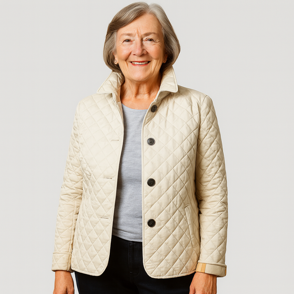 Chaqueta acolchada ligera para mujer con botones, para uso diario