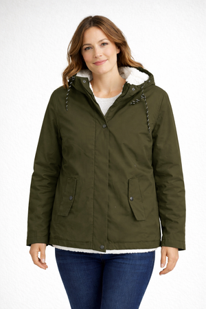Women's Winter Jacket with Hood & Fleece Lining