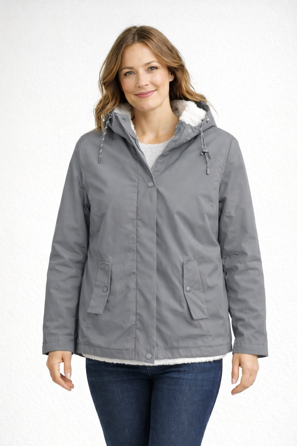 Women's Winter Jacket with Hood & Fleece Lining