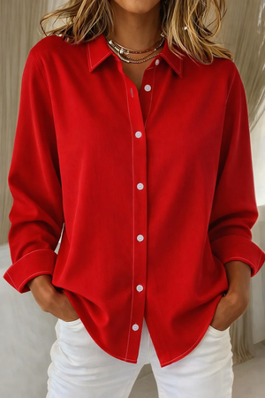 Elegant Button-Down Blouses Women's Professional
