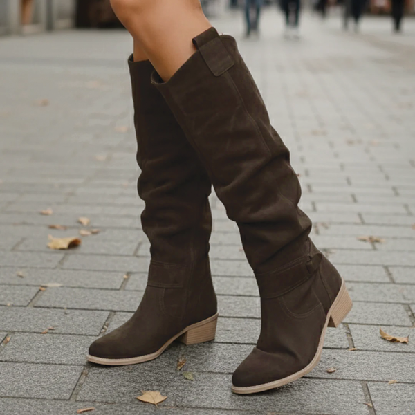 Stylish Suede Knee-High Boots for Comfort