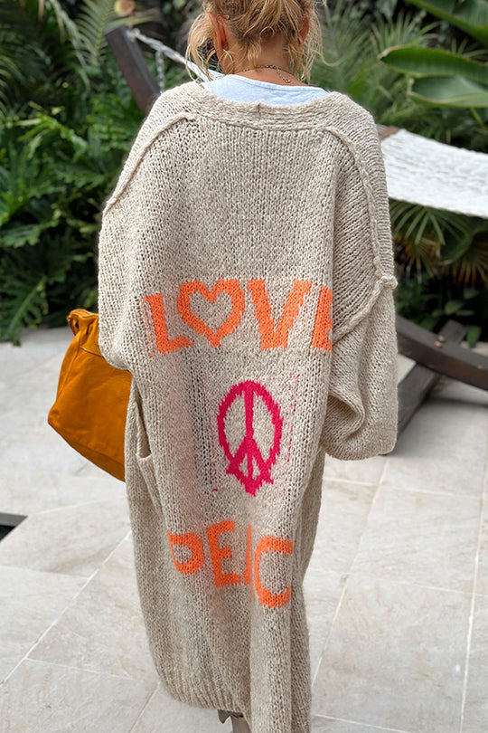 Women's Lantern Sleeve Cardigan Open Front