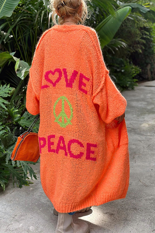 Women's Lantern Sleeve Cardigan Open Front