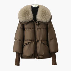 Warm Puffer Jacket Women Hooded Casual Style