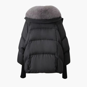 Women's Padded Winter Jacket Faux Fur Collar