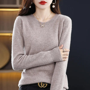 Women's Classic Crew Neck Soft Knit Sweater
