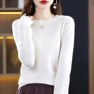 Women's Classic Crew Neck Soft Knit Sweater