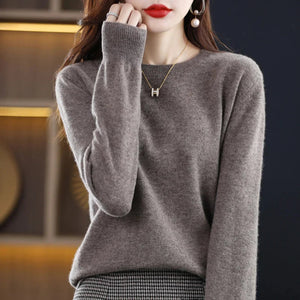Women's Classic Crew Neck Soft Knit Sweater
