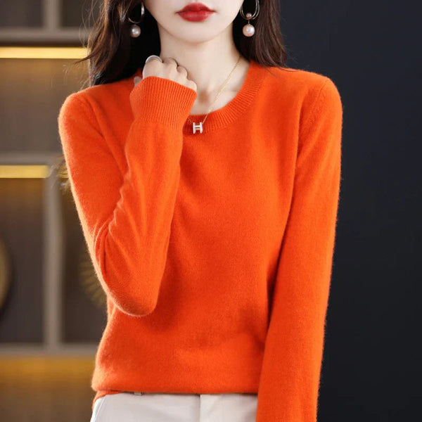 Women's Classic Crew Neck Soft Knit Sweater