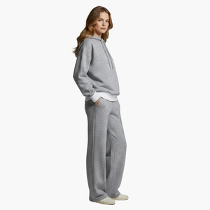 Women's Hoodie Tracksuit Set Wide Leg