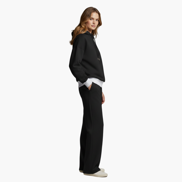 Stylish Women's Two-Piece Set Hooded