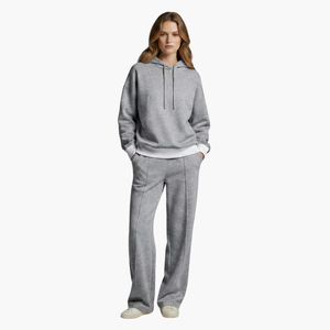 Women's Hoodie Tracksuit Set Wide Leg