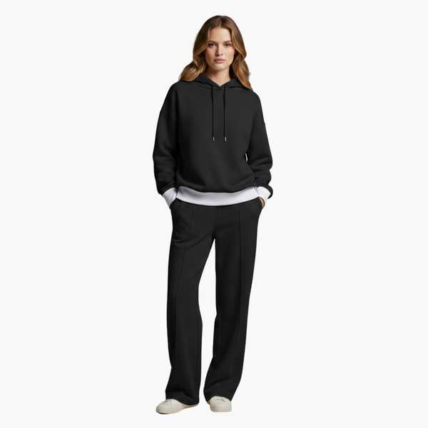 Stylish Women's Two-Piece Set Hooded