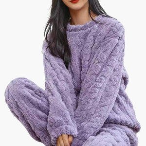 Women's Plush Fleece Pyjama Lounge Set