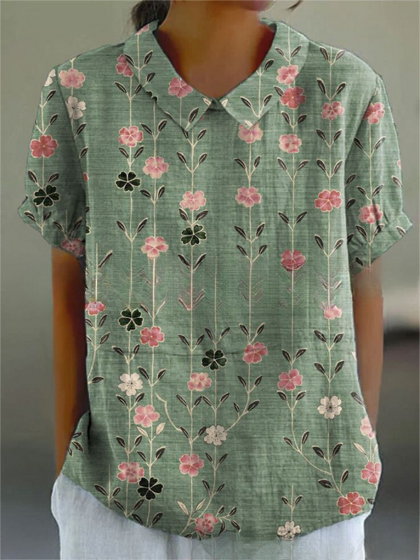 Chic Vintage Floral Blouse | Casual Style