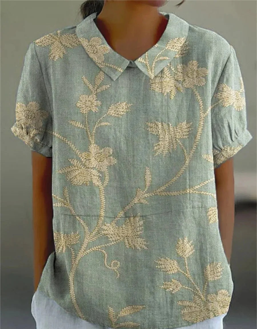 Chic Vintage Floral Blouse | Casual Style