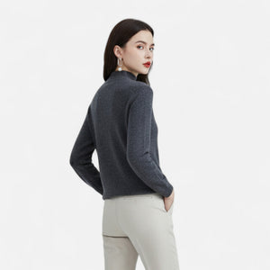 Women’s Soft Knit Mock Neck Sweater Long Sleeve