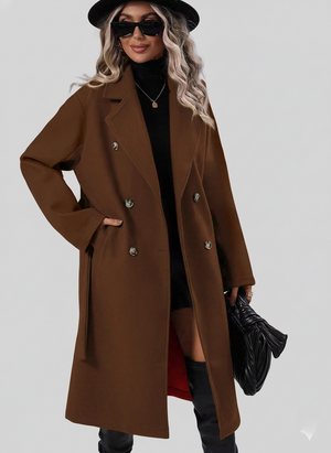 Elegant Trench Coat Belted