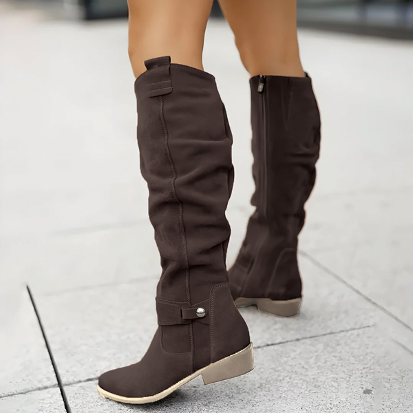 Stylish Suede Knee-High Boots for Comfort