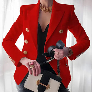 Women's Tailored Double-Breasted Blazer