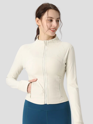 Women's Slim Fit Zip-Up Sports Jacket