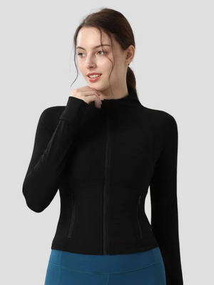 Women's Slim Fit Zip-Up Sports Jacket