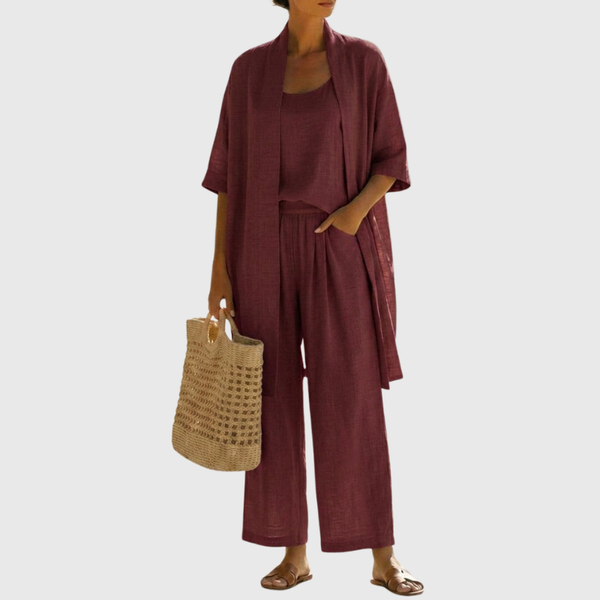 Women’s Coordinated Three-Piece Lounge Set