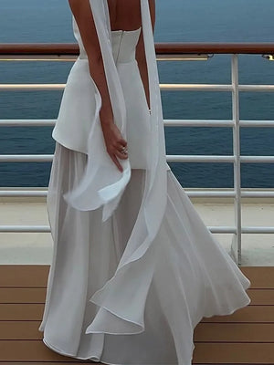 Elegant High-Slit Maxi Dress with Enchanting Motion