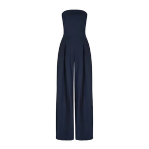 Elegant Strapless Wide-Leg Jumpsuit