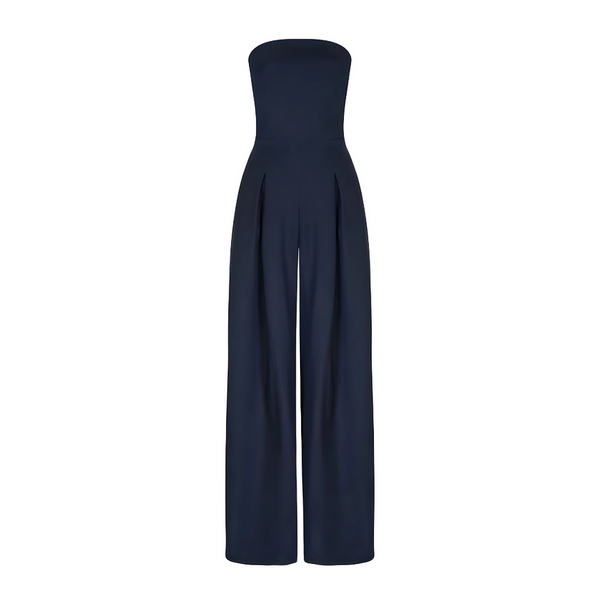 Elegant Strapless Wide-Leg Jumpsuit