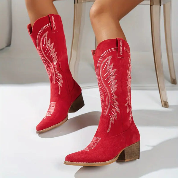 Stylish Embroidered Western Boots for Free Spirits