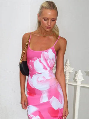 Elegant Printed Maxi Dress with Mediterranean Inspiration